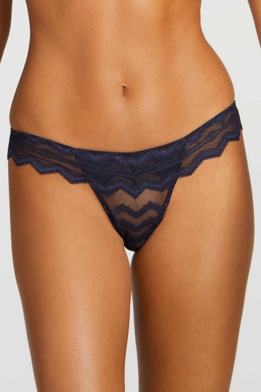 Lingerie Coco de Mer Briefs | Muse - Margot Brazilian Knicker Navy