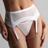 Lingerie Maison Close Suspender Belts | Corps A Corps Suspender Belt White