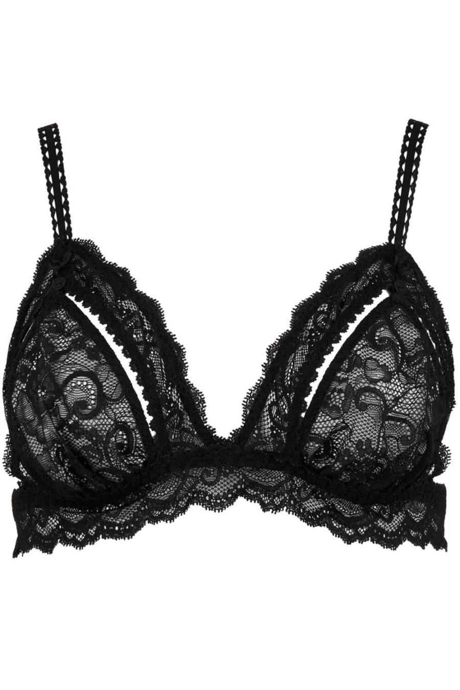 Bras Aubade | Boites A Desir Open-Up Triangle Bra Black