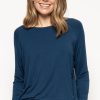 Nightwear Cyberjammies | Verity Long Sleeve Slouch Jersey Top Blue