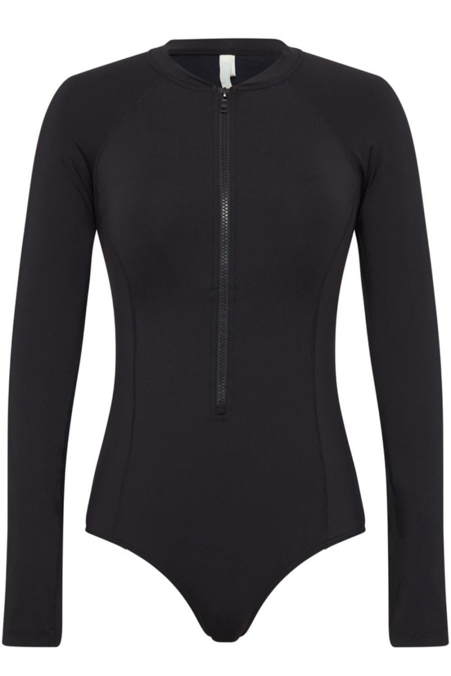 Swimwear Sea Level | Eco Essentials Long Sleeved Swimsuit Black