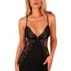 Lingerie Obsessive Lingerie Sets | Maderris Chemise & Thong Black