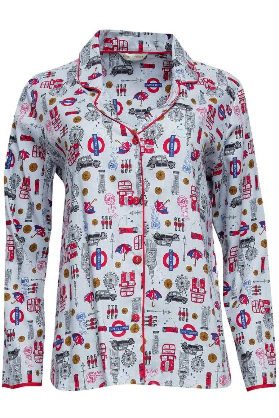 Nightwear Cyberjammies | Windsor London Print Pyjama Top Multi