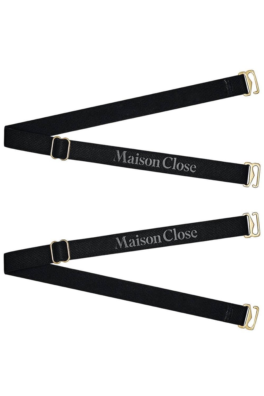 Accessories Maison Close Thong Straps | Signature Thong Straps Black