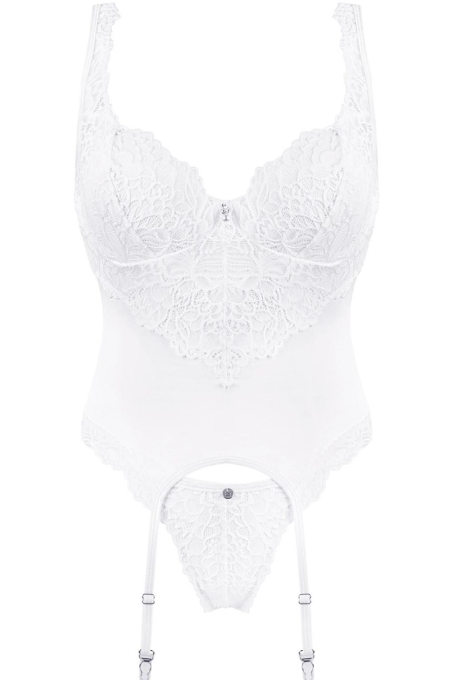 Lingerie Obsessive Lingerie Sets | Amor Blanco Corset & Thong White