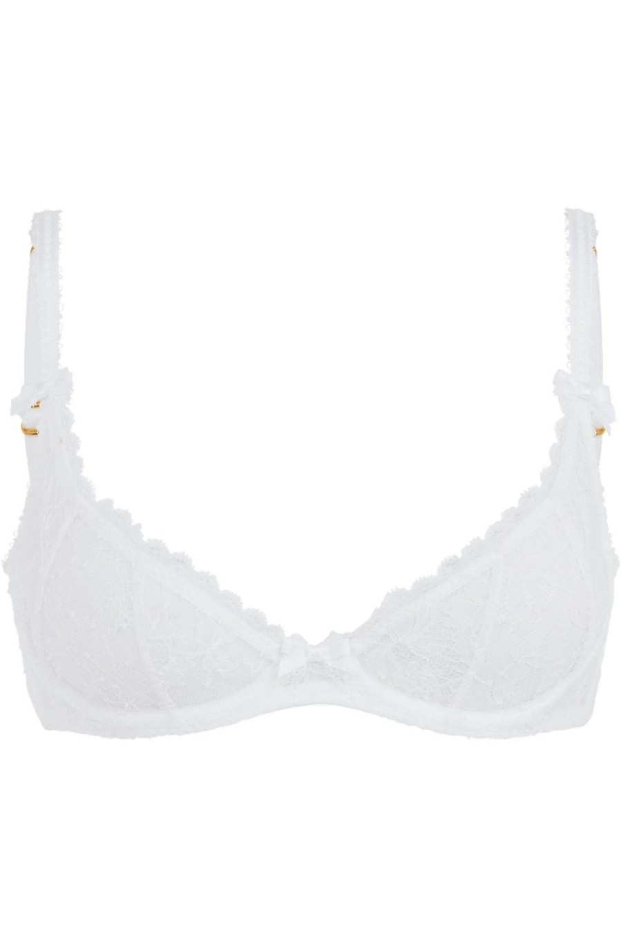 Bras Agent Provocateur | Hinda Demi Cup Plunge Bra White