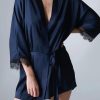 Nightwear Simone Pérèle | Satin Secrets Kimono Full Moon