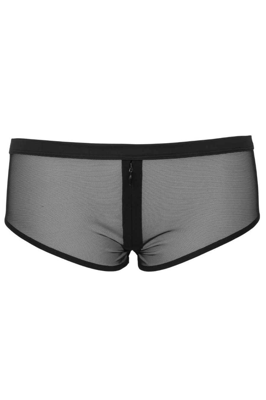 Knickers Maison Close | Pure Tentation Shorty With Zip Black