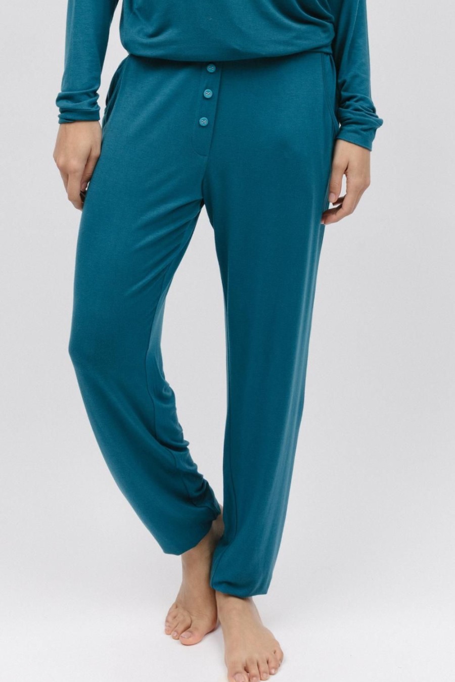 Nightwear Cyberjammies | Maple Jersey Pants Teal