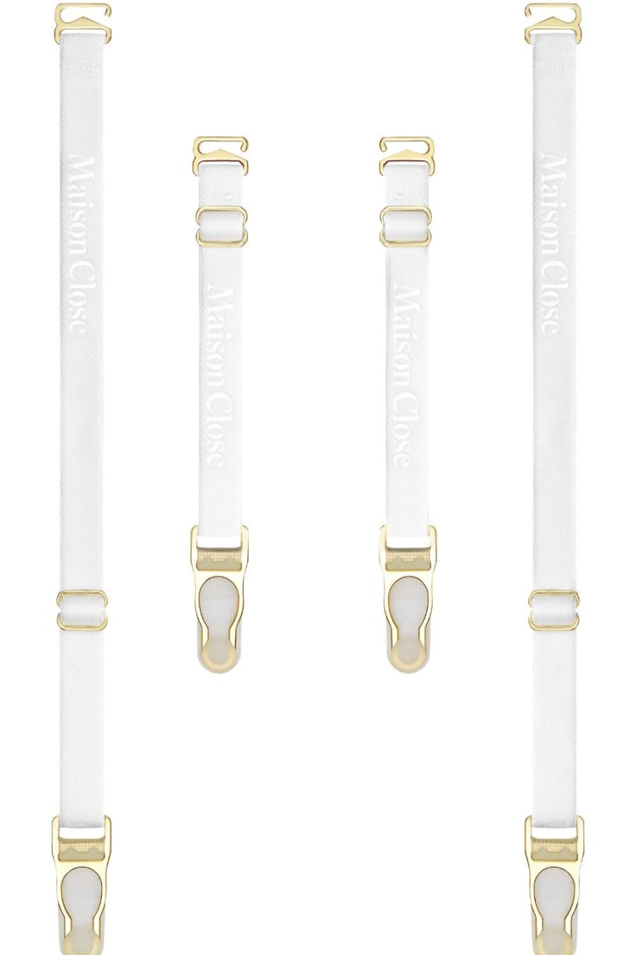 Accessories Maison Close Suspender Straps | Signature Suspender Straps White