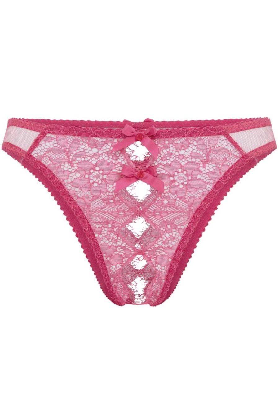 Lingerie Agent Provocateur Ouvert Knickers | Lorna Lace Ouvert Fuchsia