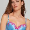 Bras Agent Provocateur | Molly Plunge Underwired Bra Blue/Pink