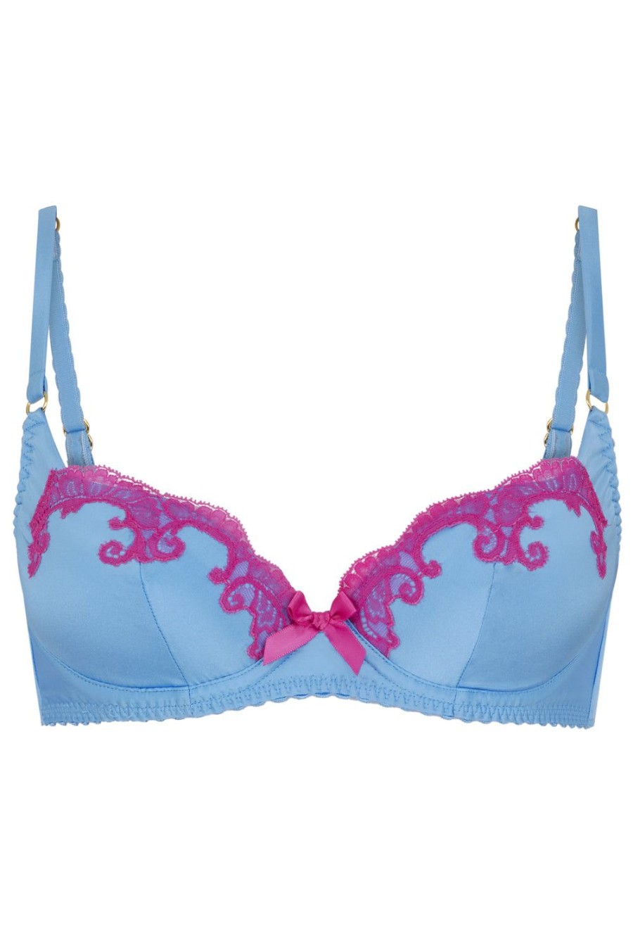 Bras Agent Provocateur | Molly Plunge Underwired Bra Blue/Pink