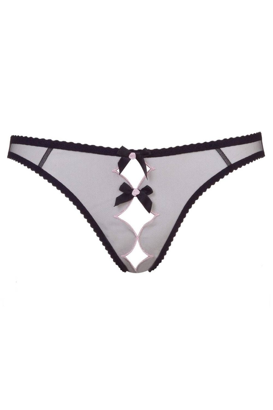 Lingerie Agent Provocateur Ouvert Knickers | Lorna Ouvert Black/Pink