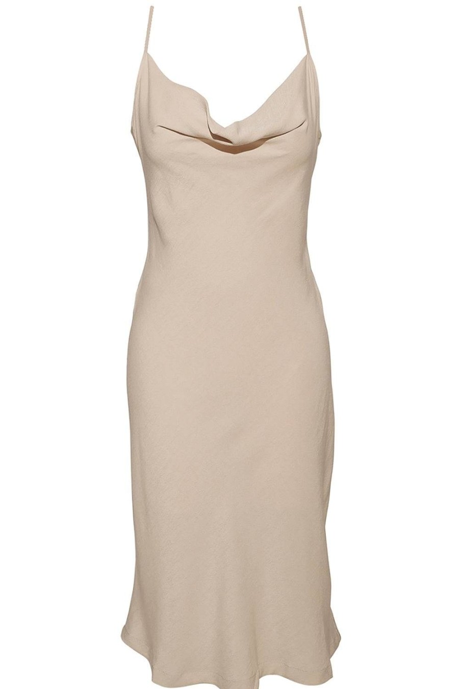 Lingerie Underprotection Dresses | Sally Slip Dress, Size L (Uk 12-14) Beige