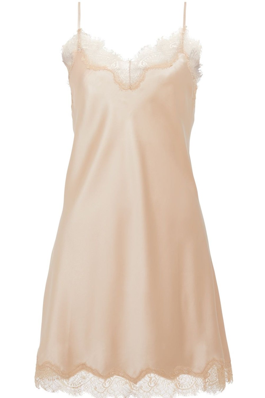 Nightwear Sainted Sisters | Scarlett Silk Chemise Shell/Vintage