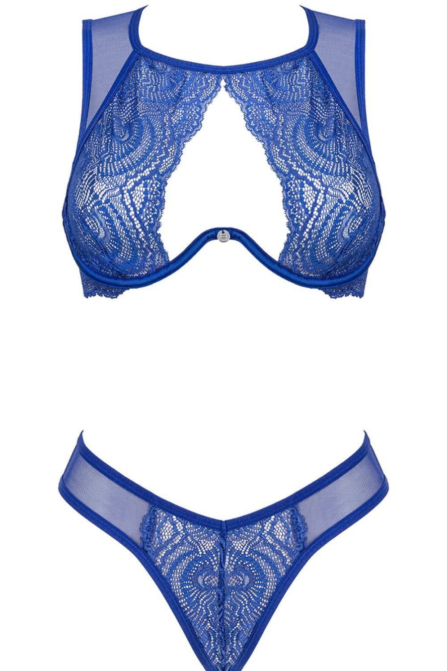 Lingerie Obsessive Lingerie Sets | Giselia Bra & Brief Blue