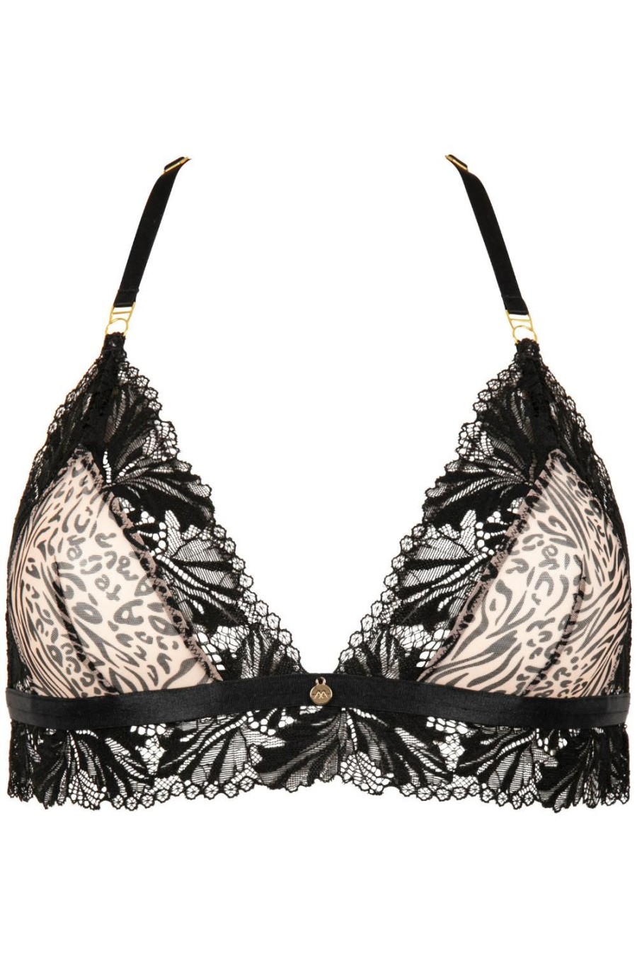 Bras Atelier Amour | Caresse Feline Triangle Bra Black