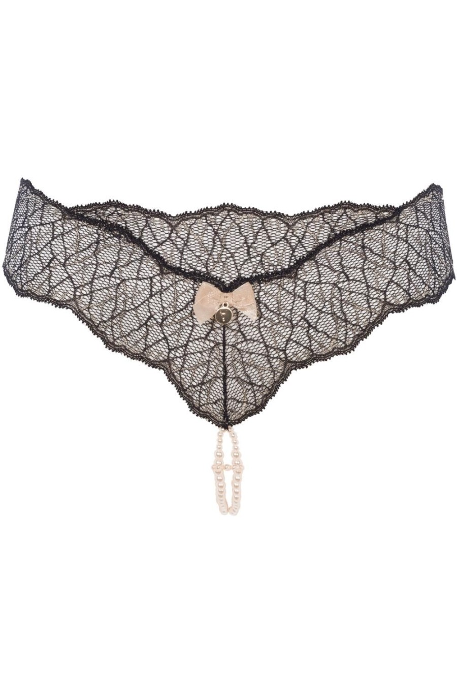 Knickers Bracli | Sydney Double Pearl Thong Black