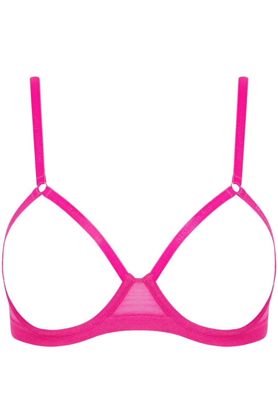 Bras Maison Close | Corps A Corps Open Underwired Bra Neon Pink