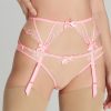 Lingerie Agent Provocateur Sheer Lingerie | Tessy Suspender Pink/Sand