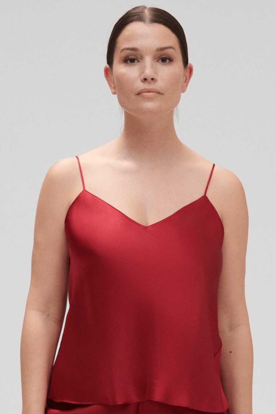 Nightwear Simone Pérèle | Dream Silk Camisole Tanga Red