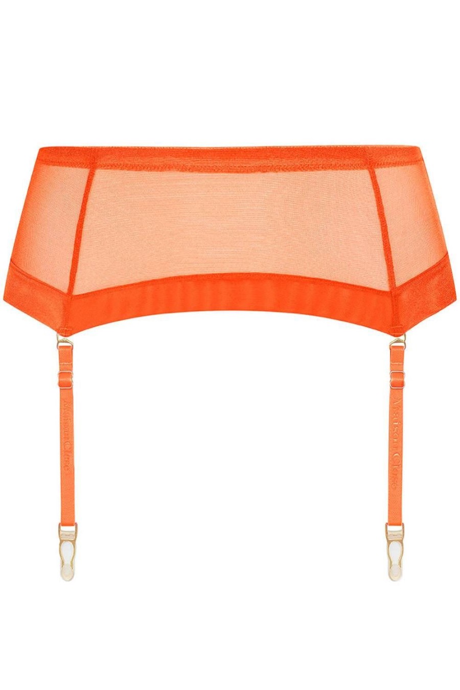 Lingerie Maison Close Suspender Belts | Corps A Corps Suspender Belt Neon Orange