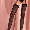 Hosiery FiORE Black Stockings | Matrix Stockings Black