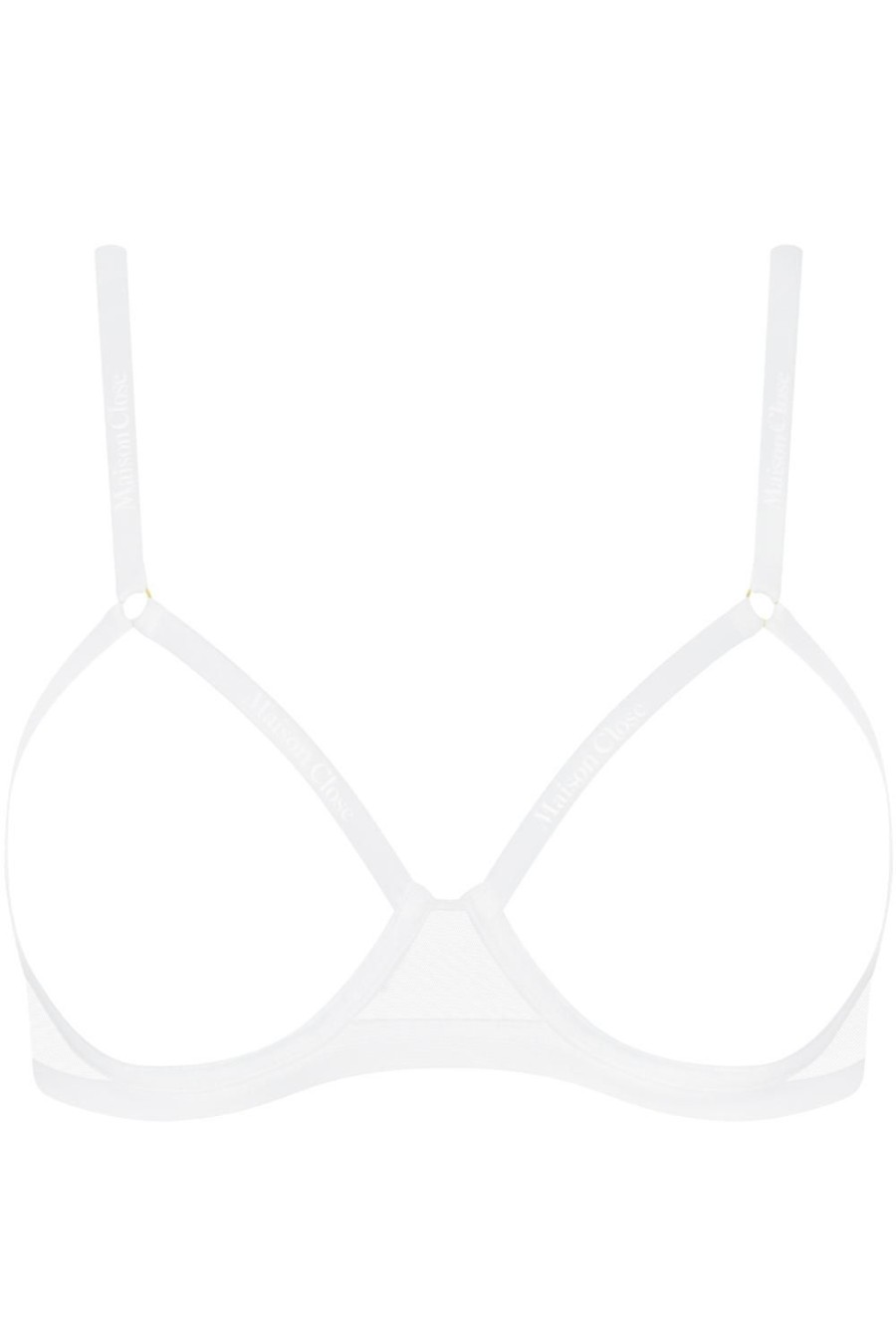 Bras Maison Close | Corps A Corps Open Underwired Bra White