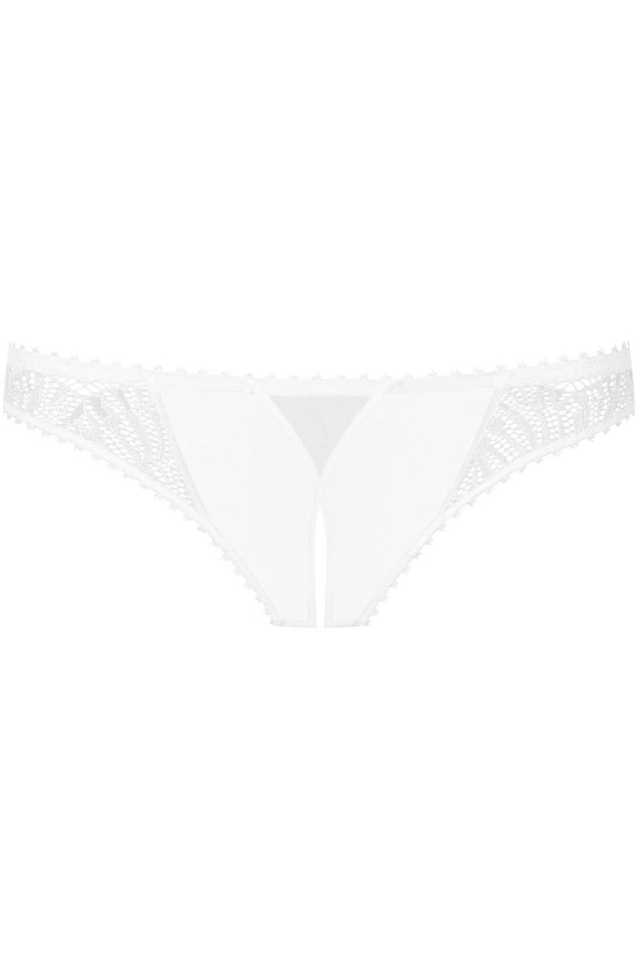 Knickers Maison Close | Accroche Coeur Openable Thong White