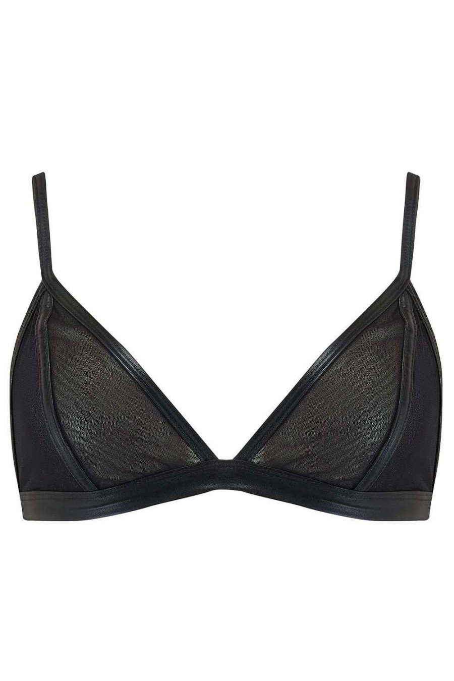 Bras Inamorata London | Dahlia Sheer Bralette Black