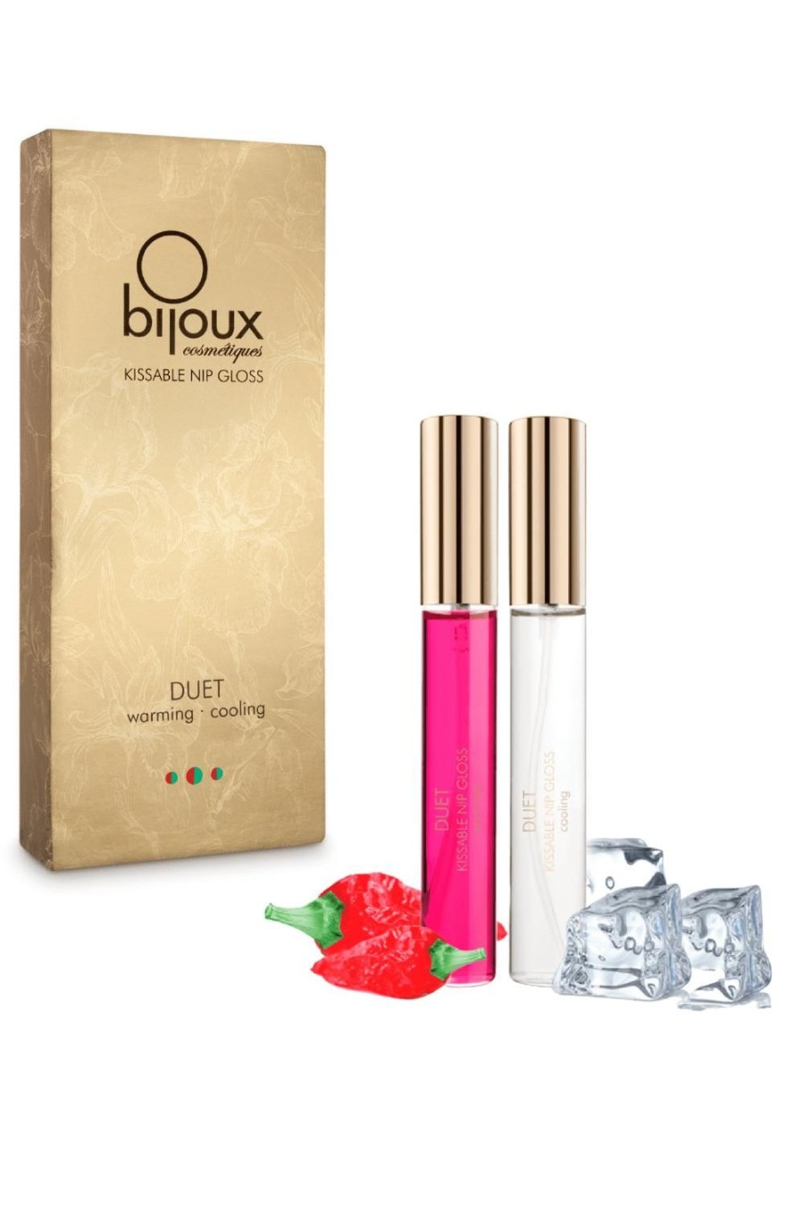 Lingerie Bijoux Indiscrets 2 Piece Sets | Kissable Cooling & Warming Nipple Gloss 2X13Ml