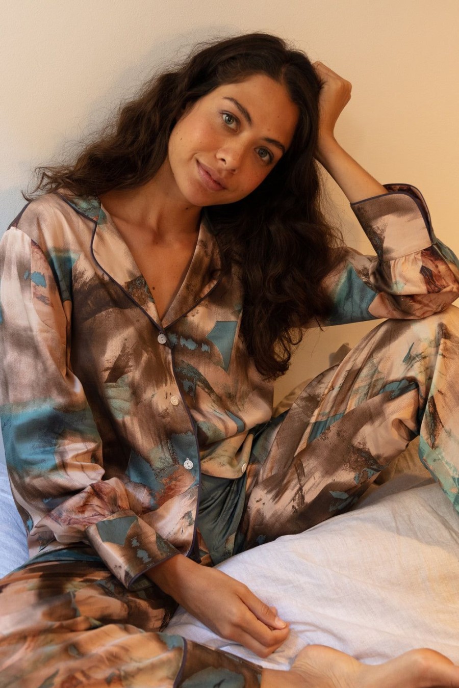 Lingerie Fable & Eve 2 Piece Sets | Soho Abstract Print Pyjama Set Multi