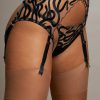 Lingerie Studio Pia Ouvert Knickers | Naga Harness Suspender Jet