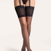 Hosiery Gabriella Black Stockings | Emotion Neva Stockings 15 Denier Black