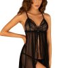 Lingerie Obsessive Babydolls | Sedila Babydoll & Crotchless Brief Black