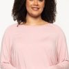 Nightwear Cyberjammies | Jessica Long Sleeve Slouch Jersey Top Pink