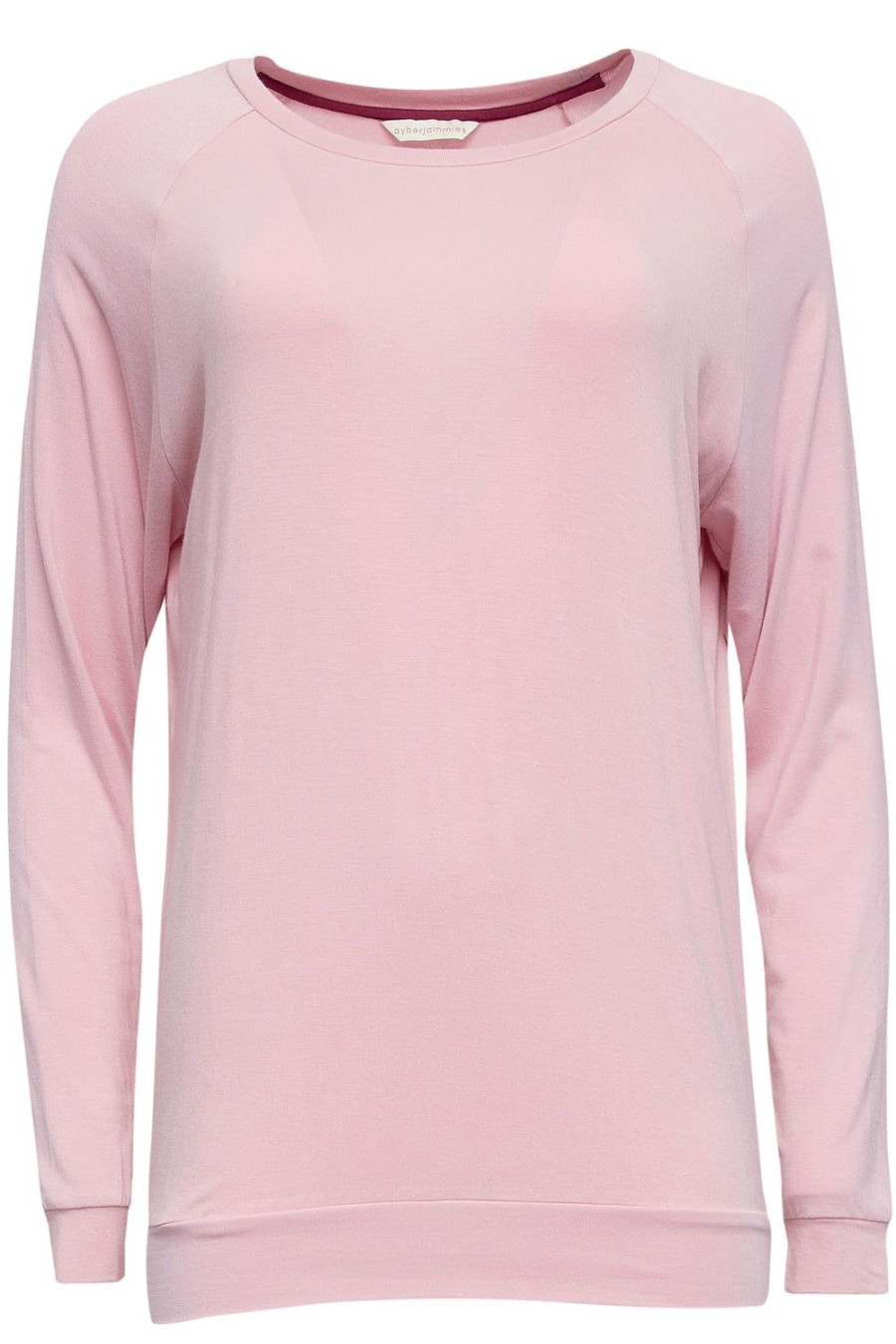 Nightwear Cyberjammies | Jessica Long Sleeve Slouch Jersey Top Pink