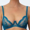 Bras Coco de Mer | Muse - Elise Plunge Bra Blue