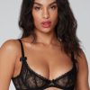 Bras Agent Provocateur | Hinda Demi Cup Plunge Bra Black