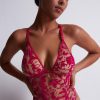 Lingerie Aubade Bodysuits & Playsuits | Wild Vibration Thong Bodysuit Hot Pink