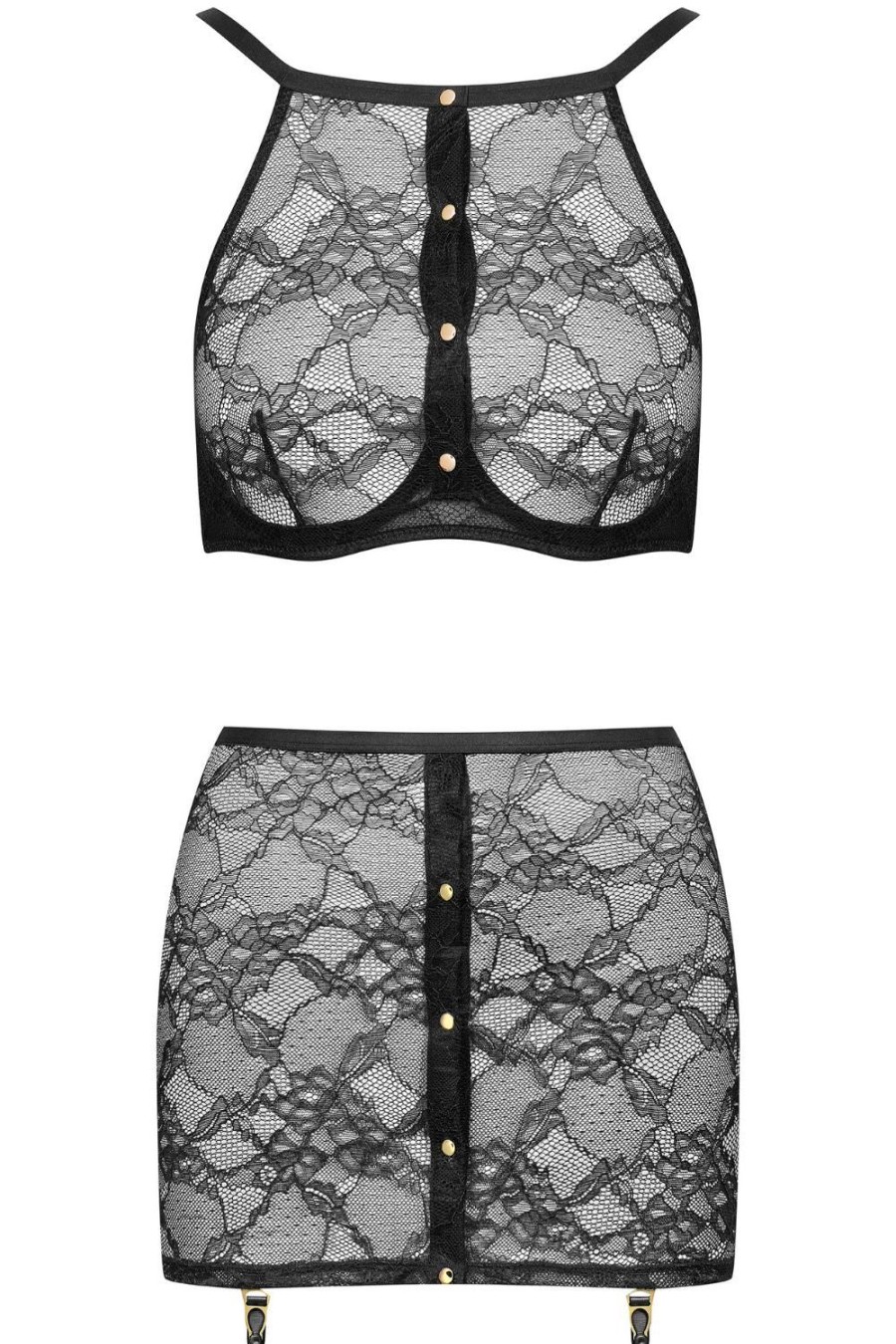 Lingerie Maison Close 2 Piece Sets | Jeux Magnetiques Wire Bra & Skirt