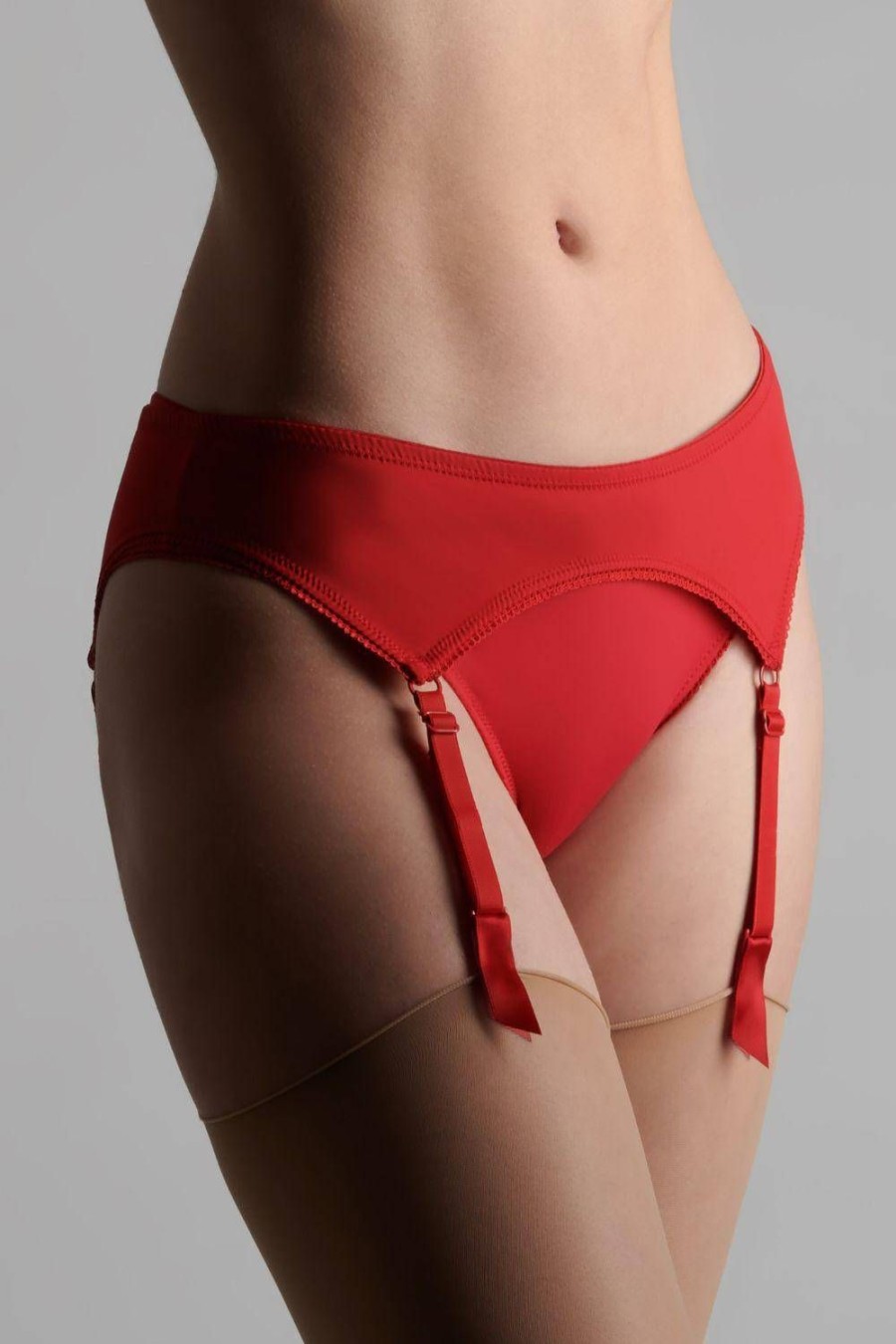 Lingerie Maison Close Suspender Belts | Le Petit Secret Suspender Belt Red