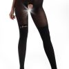 Lingerie Amour Crotchless Lingerie | Cat Girl Open Crotch Tights 50/30 Den Black