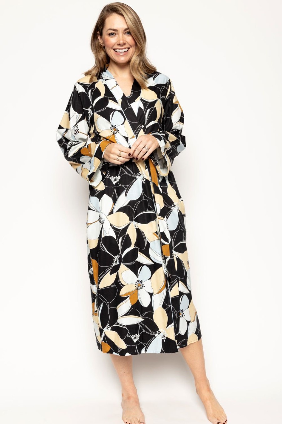 Nightwear Cyberjammies | Beth Floral Print Long Dressing Gown Multi