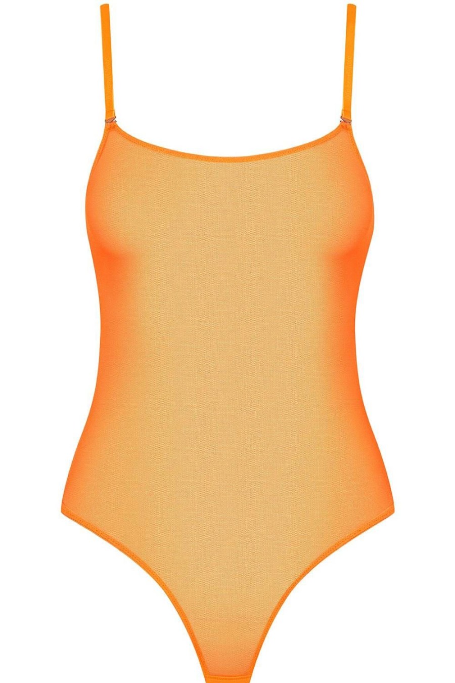 Lingerie Maison Close Bodysuits & Playsuits | Corps A Corps Thong Bodysuit Neon Orange