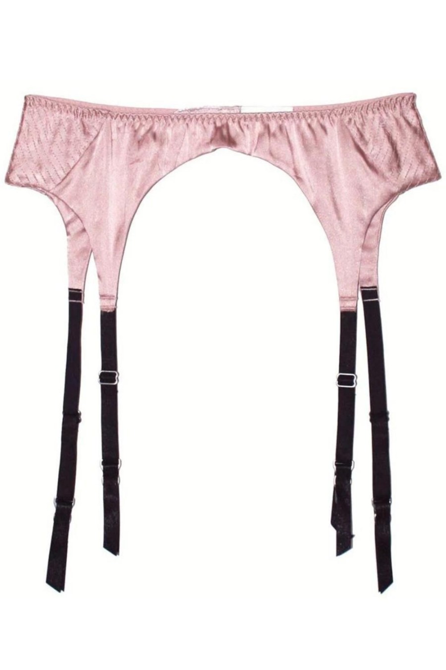 Lingerie Fleur Du Mal Suspender Belts | Top Stitch Suspender Pink