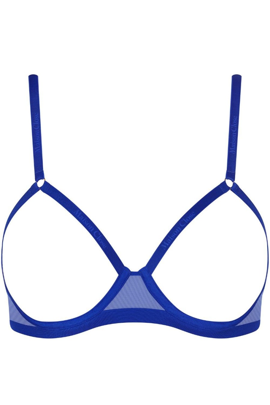 Bras Maison Close | Corps A Corps Open Underwired Bra Neon Blue