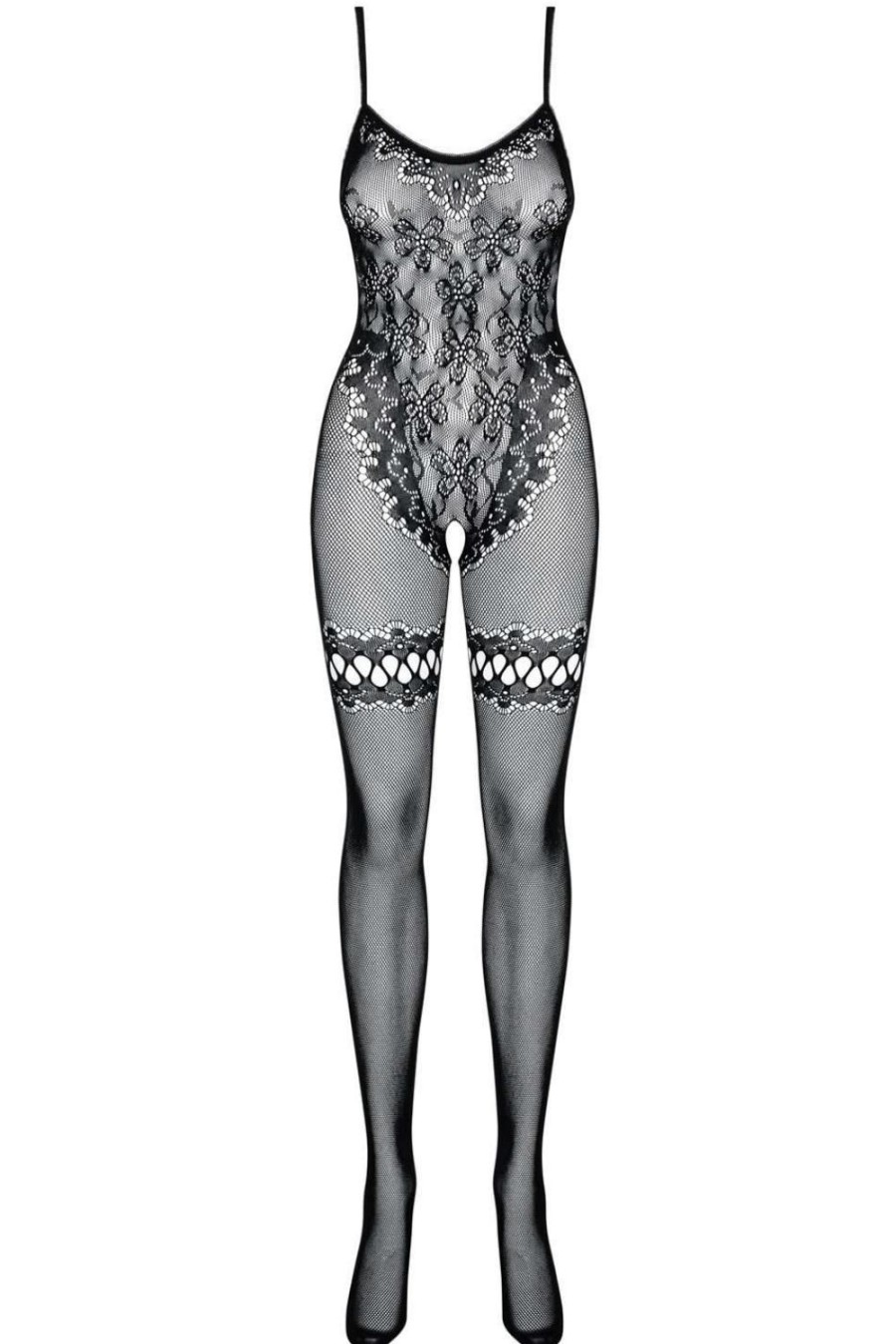 Lingerie Obsessive Crotchless Lingerie | F213 Bodystocking Black