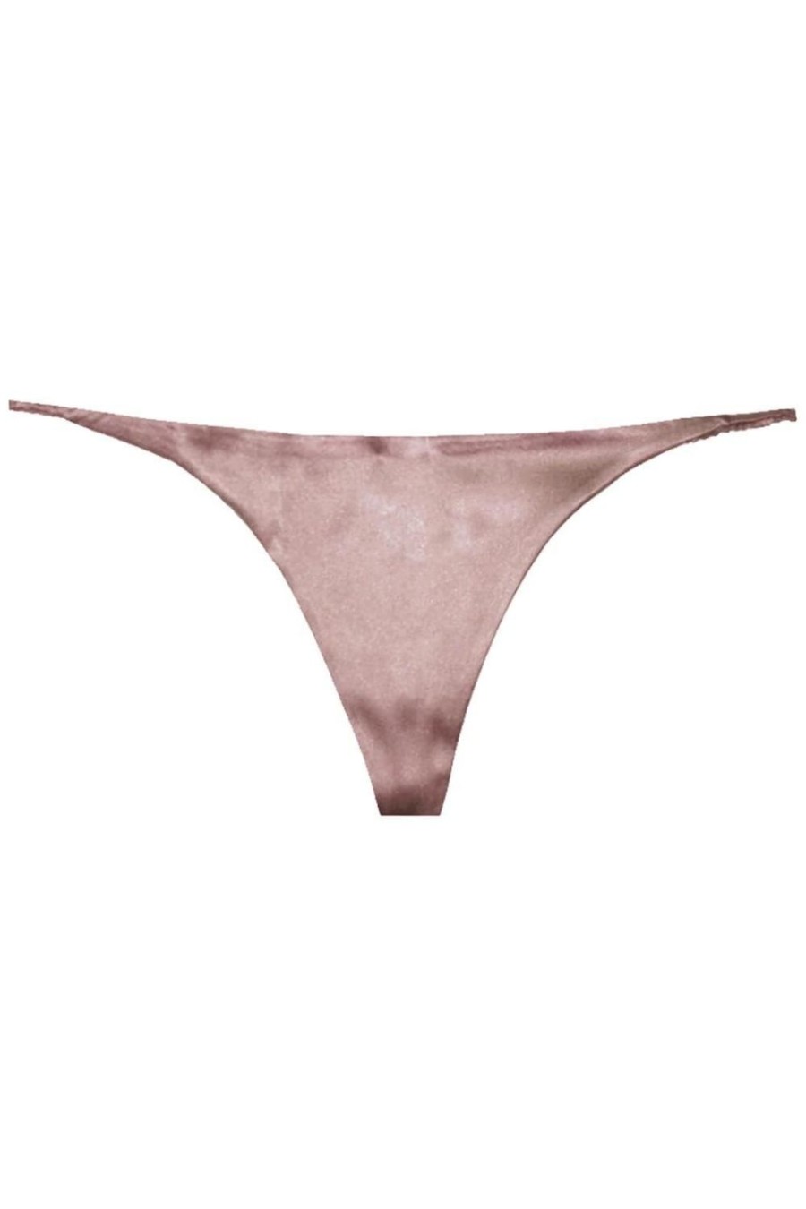 Lingerie Fleur Du Mal Thongs | Luxe V-String Tan